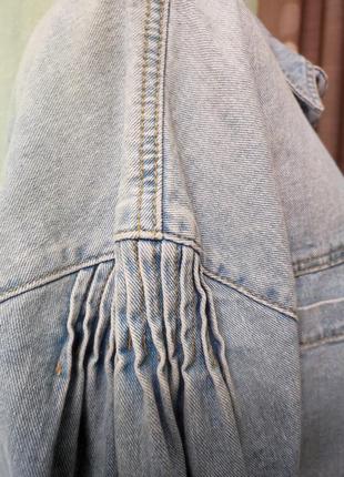 Куртка- рубашка джинсовая,женская. размер l10 фото