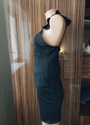 Очень красивое стильное фирменное вечернее облегающее чёрное платье3 фото