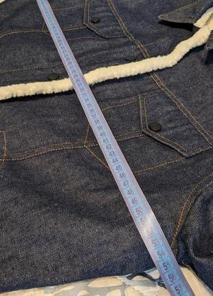 Красивая тёплая джинсовая куртка6 фото