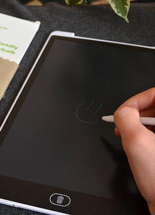 Дитячий графічний планшет для малювання та нотаток зі стілусом 12 дюймів2 фото