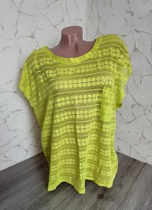 Футболка , блуза ажурная george размер 52-54