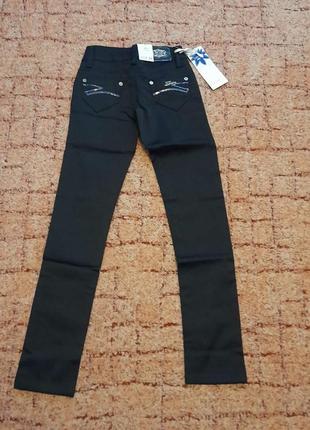Черные джинсы школьные брюки лосины штаны2 фото