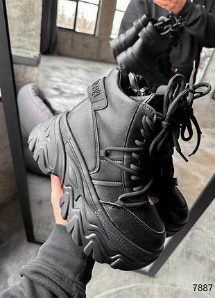 Кроссовки женские черный зима