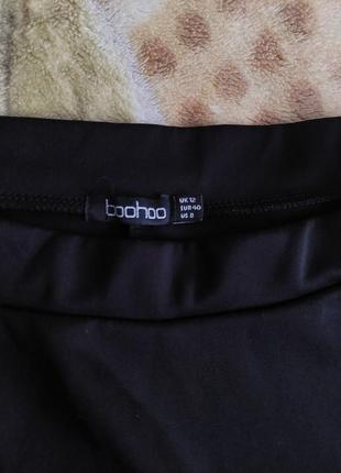 Мини черная юбка boohoo2 фото