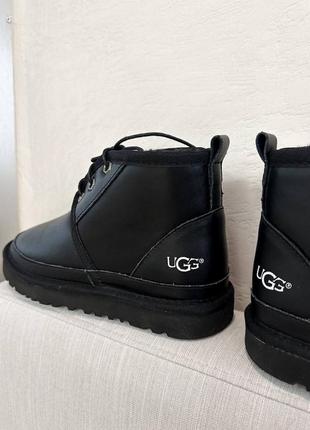 Угги угги угги ugg neumel “leather black”3 фото