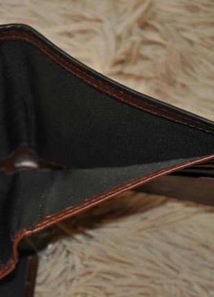 Кошелек кожаный fossil leather wallet5 фото
