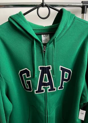 Худі зіп жіноче / чоловіче зелене з капюшоном gap3 фото