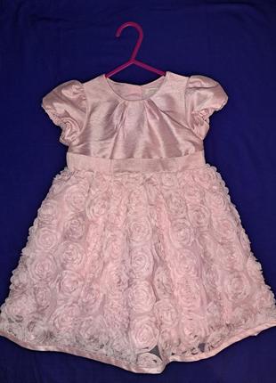 Красивенное нарядное платье"mothercare"(12-18 мес)