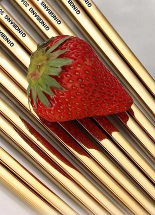 Преміум китайські палички для їжі "qingbang" червоний в комплекті з кейсом / багаторазові / нержавіюча сталь 316l5 фото
