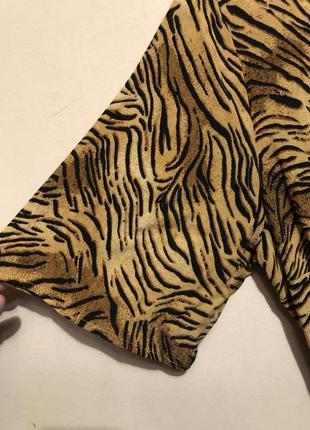 Платье на запах макси леопард new look вискоза4 фото