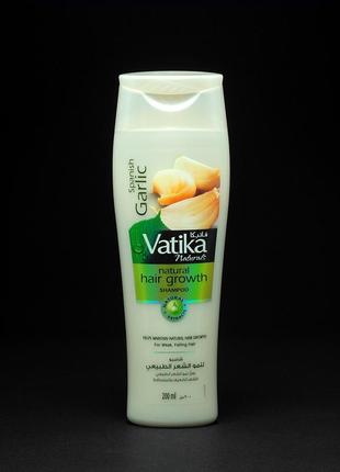 Шампунь vatika garlic от dabur - с экстрактом чеснока от выпадения волос, 200 мл