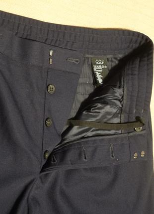 Очень классные темно-синие чистошерстяные брюки mr porter & cos англия 36 r.3 фото