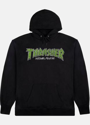 Худи черный loys thrasher green brick