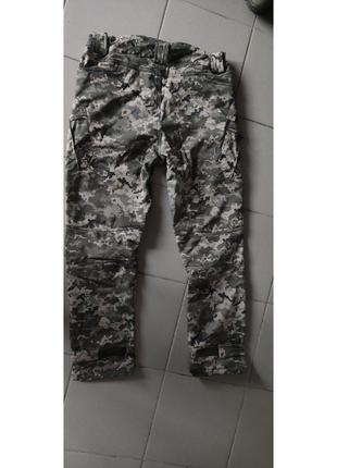 Штани брюки softshell софтшел військові утеплені тактичні піксель зсу5 фото
