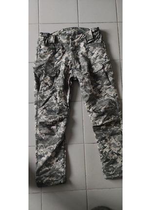Штани брюки softshell софтшел військові утеплені тактичні піксель зсу9 фото
