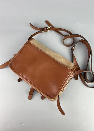 Фірмова шкіряна сумка крос-боді zadig & voltaire milla vintage suede leather crossbody bag6 фото