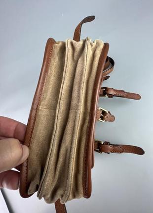 Фірмова шкіряна сумка крос-боді zadig & voltaire milla vintage suede leather crossbody bag4 фото