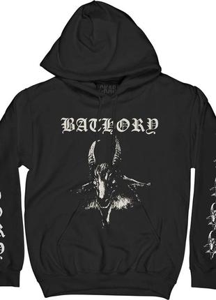 Худи черный loys рок bathory white goat xs