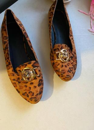 Балетки леопардовые, стильные туфли, балетки леопард1 фото