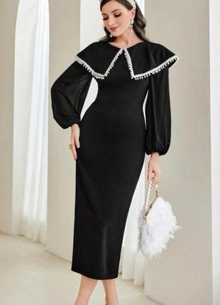 Элегантное черное платье