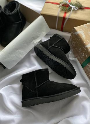 Уггі угги уги угі ugg mini black suede3 фото