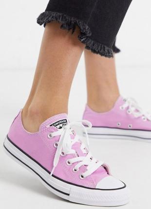 Дитячі рожеві кеди converse
