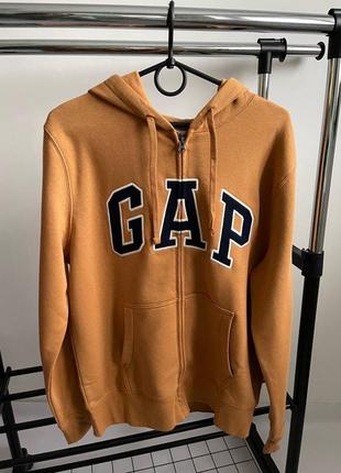 Новая кофта зепка gap оригинал худи бежевая кофта на замке гап s, m, l, xl6 фото