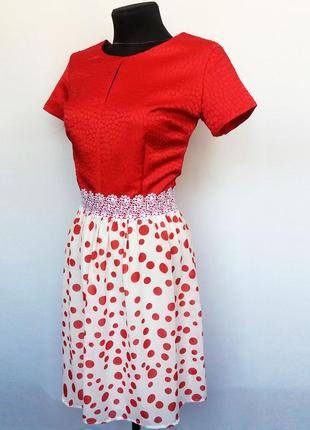 Суперціна. красиве літнє плаття, червоно-біле. нове, р. 42-462 фото