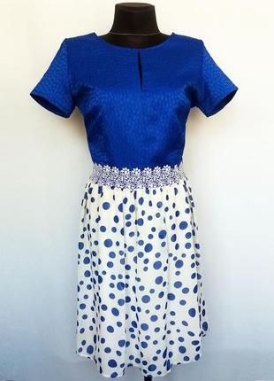 Суперціна. красиве літнє плаття, синьо-біле. нове, р. 40-46