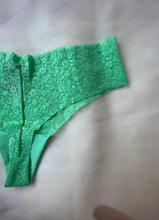Дуже зручні мереживні трусики бразиліани pink від victoria's secret оригінал6 фото