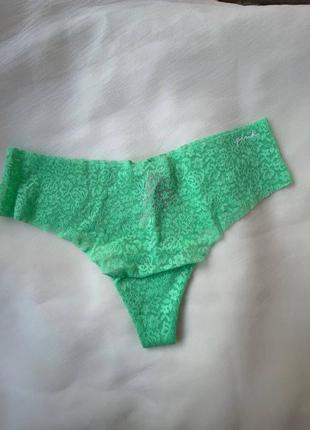 Дуже зручні мереживні трусики бразиліани pink від victoria's secret оригінал4 фото