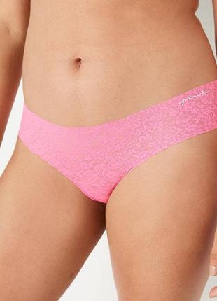 Дуже зручні мереживні трусики бразиліани pink від victoria's secret оригінал8 фото