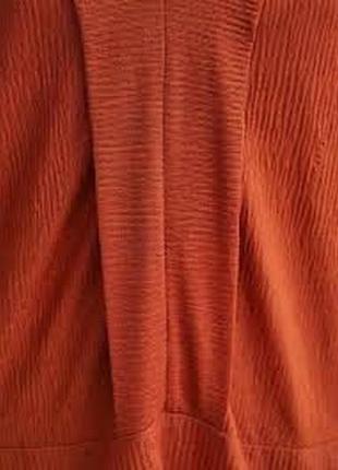Платье zara 👗 с объемным рукавом и v-вырезом10 фото