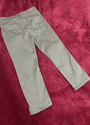 Olsen mona slim премиум штаны брюки джинсы женские хаки4 фото