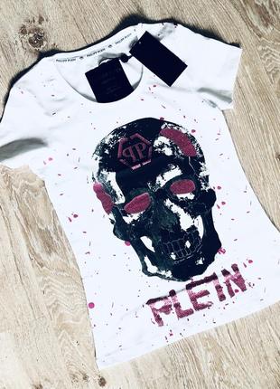 Новая женская футболка philipp plein.
