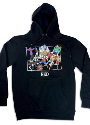 Худі чорний loys аніме one piece film red - straw hat crew xs