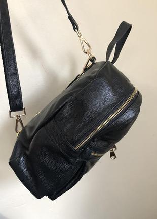 Рюкзак -сумка кожаный женский6 фото