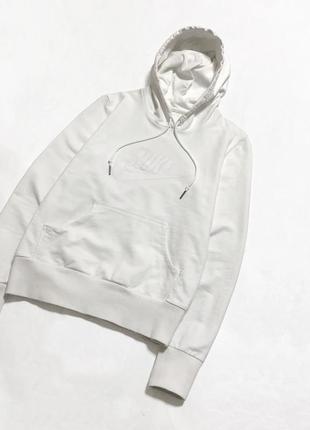 Идеальное состояние белое винтажное худи nike с большим лого2 фото