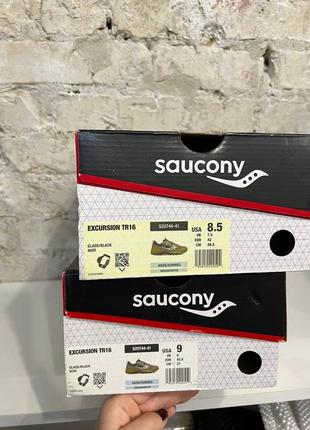 Кроссовки saucony excursion tr16 оригинал новые хаки8 фото