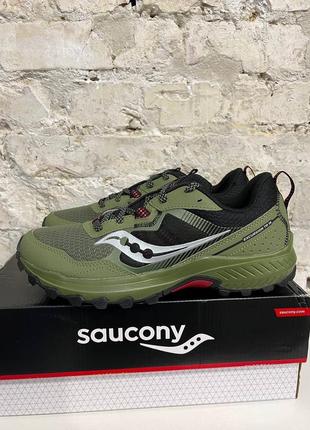 Кроссовки saucony excursion tr16 оригинал новые хаки6 фото