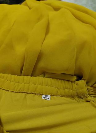 Желтые индийские брюки р с -м5 фото