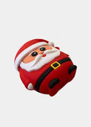 Новогодний чехол на airpods с карабином