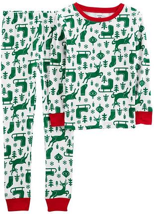 Піжамки з різдвяним принтом з бавовни чудової якості від carter’s, америка