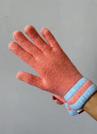 Рукавички жіночі рожеві рукавиці для дівчинки підлітка рукавиці жіночі рожеві8 фото