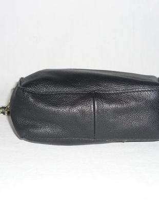 Zara маленькая мягкая кожаная сумка на цепочке6 фото