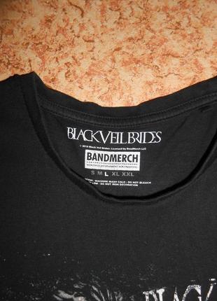 Футболка black veil brides/bandmerch/рок мерч5 фото