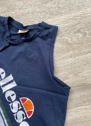 Кроп топ спортивнa бавовняна майка ellesse 38/m6 фото