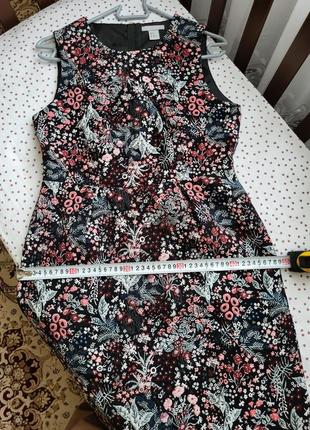 Жаккардовое короткое мини платье футляр h&amp;m5 фото