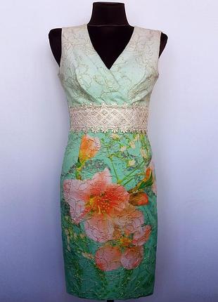 Суперцена. стильное платье,  жаккард. турция. новое, р. 42-44