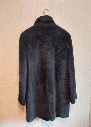 Преміальне натуральне хутряне пальто легка шубка вовна і альпака лімітована колекція gil  bret2 фото